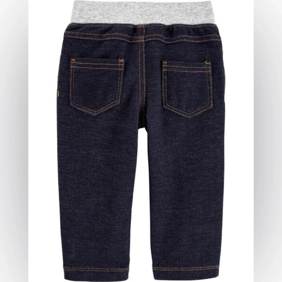 Carters • NWT Baby Pull-On Knit Denim Pants - Picture 6 of 6
